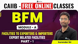 Facilities to Exporters and Importers CAIIBBFM Module A Preparation Important Modules amp MCQ of BFM [upl. by Wittenburg]