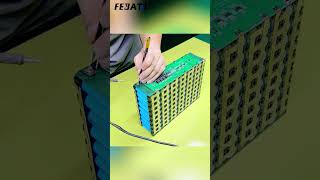 Challenge Assemble 10 Power Lithium Battery Packs  48V 22Ah Batteries [upl. by Yffat]