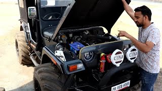 Modified Willys Hunter Jeep with Big Monster TyerModified jeeps [upl. by Clie]