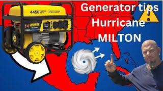 Hurricane Milton This Is Gonna Be BAD Generator Tips [upl. by Osicnarf]