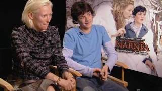 The Chronicles of Narnia  Interview with Tilda Swinton and Skandar Keynes [upl. by Madancy679]