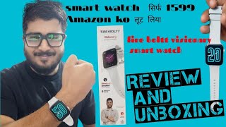 Fire Boltt Smartwatch Connect to PhoneVisionary Smart Watch Unboxing and Review [upl. by Alilahk]