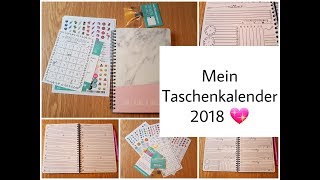 Vorstellung Kalender für 2018 selbst designt von quotMein Taschenkalenderquot [upl. by Aneerak]