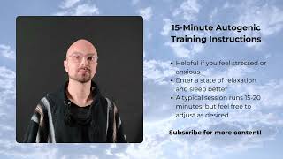 15minute Autogenic Training Instructions [upl. by Dorie391]