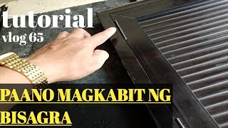 PAANO MAGLAGAY NG BISAGRA O HINGES SA PINTO NG CABINET✅💯brod Rico vlog [upl. by Paget]