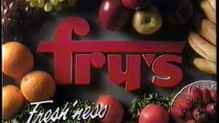 1990 Frys Grocery Store quotFreshnessquot TV Commercial [upl. by Irtimed117]