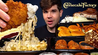 ASMR Trying The Cheesecake Factory for the first time worth it [upl. by Yssak]