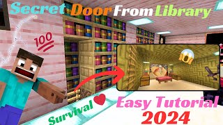 Minecraft 120secretbookshelfentrance in minecraft 📚🤯 [upl. by Nwahsyd]