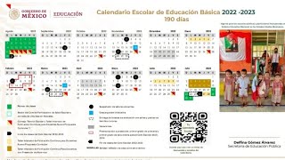 LISTO EL CALENDARIO ESCOLAR 2022 2023 SEP CUANDO INICIA EL CICLO FECHAS VACACIONES Y TODO AQUÍ [upl. by Carlie]