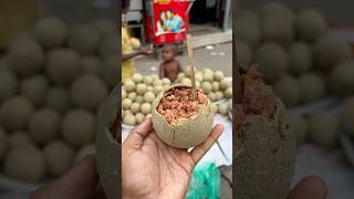 Tasty Masala Bel or WoodAppleMouth Watering Street Food shorts fruits streetfood viralvideo [upl. by Jenesia]