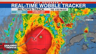 Huracán Milton Boletín 5 pm │ El huracán Milton se intensifica y experimenta un gran cambio al sur [upl. by Falo]