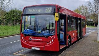 FULL JOURNEY  LONDON BUS 366 REDBRIDGE  BECKTON STATION LX11AXJ 36291 [upl. by Yecats]