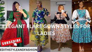 Elegant flare dress styles for ladiesfashionable African clothes for African women [upl. by Attenhoj]