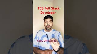 TATA Consultancy Services TCS Full Stack Web Developer Vacancy shorts shortsviral youtube [upl. by Yelda]