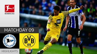 Arminia Bielefeld  Borussia Dortmund 13  Highlights  Matchday 9 – Bundesliga 202122 [upl. by Arimlede942]