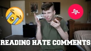 REACTING TO HATE COMMENTS ON MUSICALLY  Zach Clayton [upl. by Aimit]