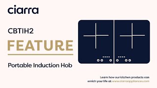 CIARRA Portable Double Induction Hob with Touch Control  CBTIH2 amp CUTIH2 [upl. by Aisenet]