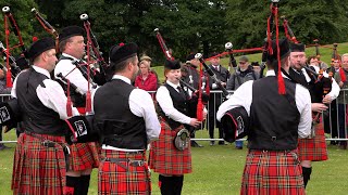 Culter and District Pipe Band in Grade 4A at 2024 British Pipe Band Championships in Forres Scotland [upl. by Vinaya]