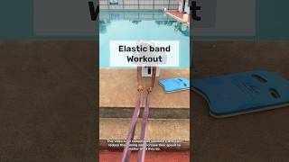 Elastic band workout for Competition Swimmers￼ swimmimg swimmer swimpractice [upl. by Norvell]