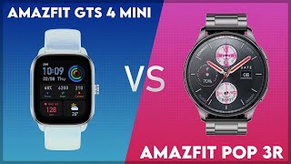 Amazfit GTS 4 Mini vs Amazfit Pop 3R Comparison [upl. by Leviralc]