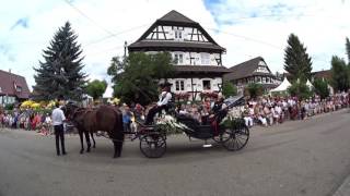 Streisselhochzeit Seebach Nordelsass Frankreich 1872016 Actioncam T10 [upl. by Mickie562]