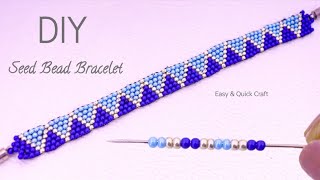 Beaded Bracelet Create a Stunning Beaded Zigzag Bracelet with Seed Beads [upl. by Eittol]