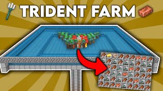 BEST 119 Trident Farm in Minecraft Bedrock MCPE Windows10XboxPS4Switch [upl. by Rilda308]