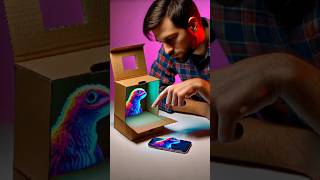 Testing a DIY 3D Hologram Projector with a Cardboard Box – Does It Really Work [upl. by Decamp448]