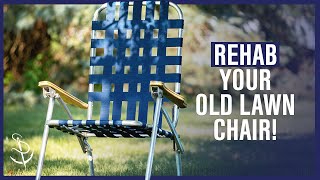 How to ReWeb a Lawn Chair [upl. by Sucrad]