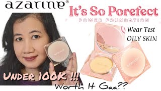 Azarine Its So Porefect Powder Foundation Review Wear Test Di Kulit Berminyak Murah Dan Worth It [upl. by Llemrej]