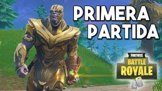 MI PRIMERA PARTIDA CON THANOS  Fortnite Battle Royale Guantelete del infinito [upl. by Anastasio]