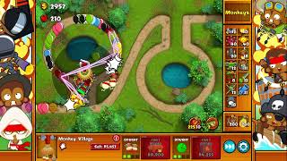 Lets Play Bloons Monkey City ZOMG Very Hard Keyholes Forest Map No Commentary 1051 [upl. by Adlar]