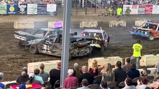 72323 Menard County Fair Demo Derby Bone Stock Fullsize [upl. by Ocire186]