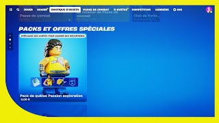 PACK LEGO GRATUIT  0€ Première Boutique LEGO  Fortnite du 7 Decembre 2023 [upl. by Aipotu996]