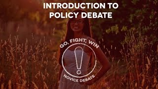 Policy Debate 101 Part 1 Introduction to Debate [upl. by Odradlig]