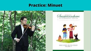 Minuet  Violin Accompaniment Page 12 [upl. by Yesllek490]