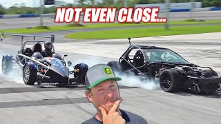 Cheap Corvette Kart vs Expensive Ariel Atom Part 2 Track Test [upl. by Honey]