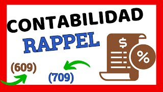 ✏️💡CONTABILIDAD BÁSICA descuento RAPPEL COMPRAS y VENTAS por VOLUMEN [upl. by Eidderf]