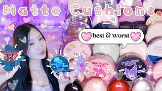 BEST amp WORST Matte Cushion Foundation for OILYCOMBO Skin  Romampnd Hera etc [upl. by Eillit733]