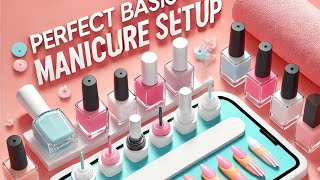 Setting up for the Perfect Basic Manicureatlnailtech gelnailpolishnails [upl. by Nanfa]