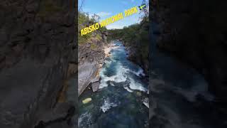 Abisko national park Sweden  Drone shot [upl. by Enehs]