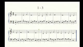 Level 1  Piano sight reading  Exercise 3 [upl. by Kylie]