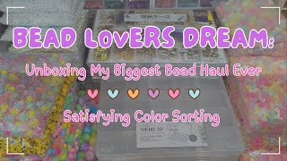 Another MASSIVE Bead Haul plus Organizing Beads by Color [upl. by Lucy]