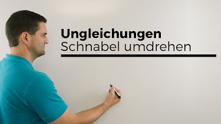 Ungleichungen das mit dem Schnabel rumdrehen 1  Mathe by Daniel Jung [upl. by Llerej]