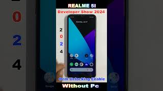 How to Realme 5i Oem Unlocking Enable  Developer Not Show 🔥2024 all [upl. by Yrhcaz]