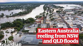 Eastern Australia reeling from NSW and Queensland 2022 floods as downpour moves south [upl. by Ilesara]