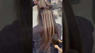 Satisfying Light Blonde Hair Highlights salonandspa youtubeshorts hairstyle shorts [upl. by Imorej311]