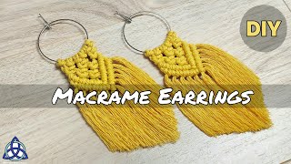 DIY  Most POPULAR Macrame Earrings on INSTAGRAM  Macrame Jewelry [upl. by France]