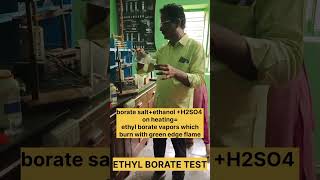 Ethyl borate test3rdBScyagcw [upl. by Tripp]