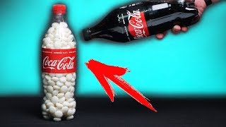 WAS PASSIERT mit 1000 MENTOS und COCA COLA in eine FLASCHE  EXPERIMENT [upl. by Sheaff]